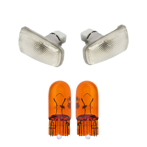 چراغ گلگیر خودرو قطعه سازان کبیر مدل LIGHT-XANTIAWH-30944 مناسب برای زانتیا به همراه لامپ مجموعه 4 عددی